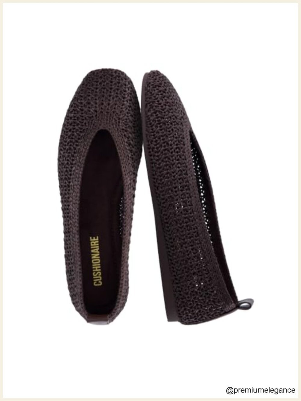 Cushionaire Gilt Woven Ballet Flats Women Memory Foam Pull On Tab